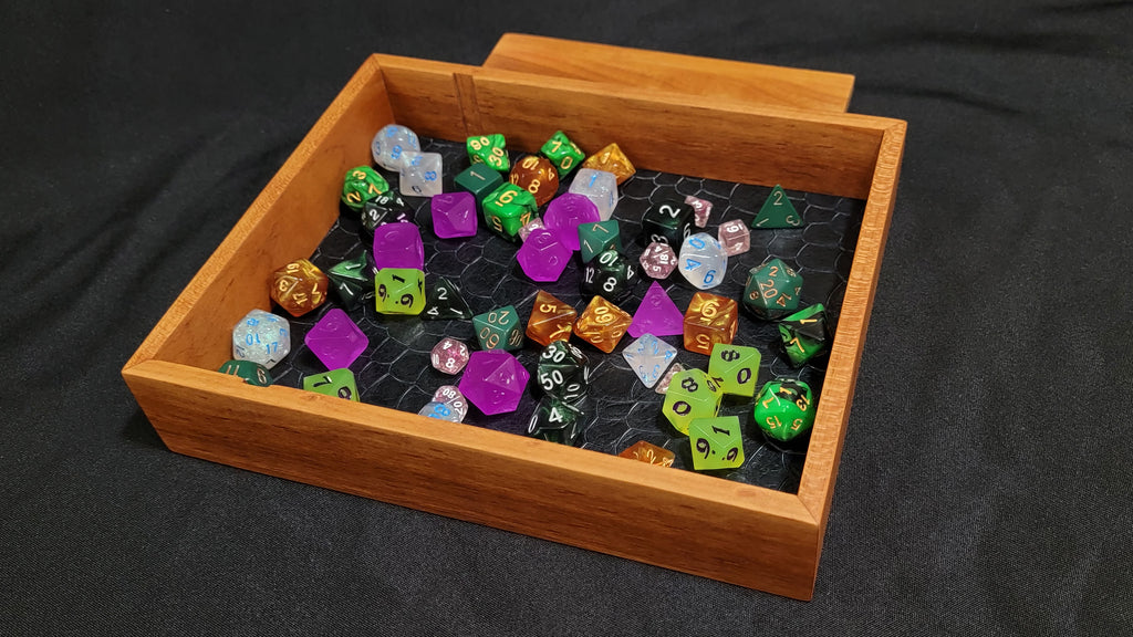Dice Tray with Removeable Vault - Cherry