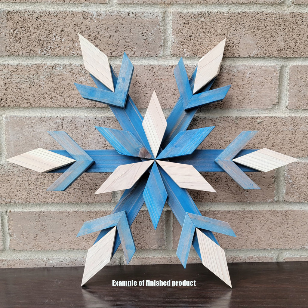 Cedar Snowflake DIY Kit - 14 inch