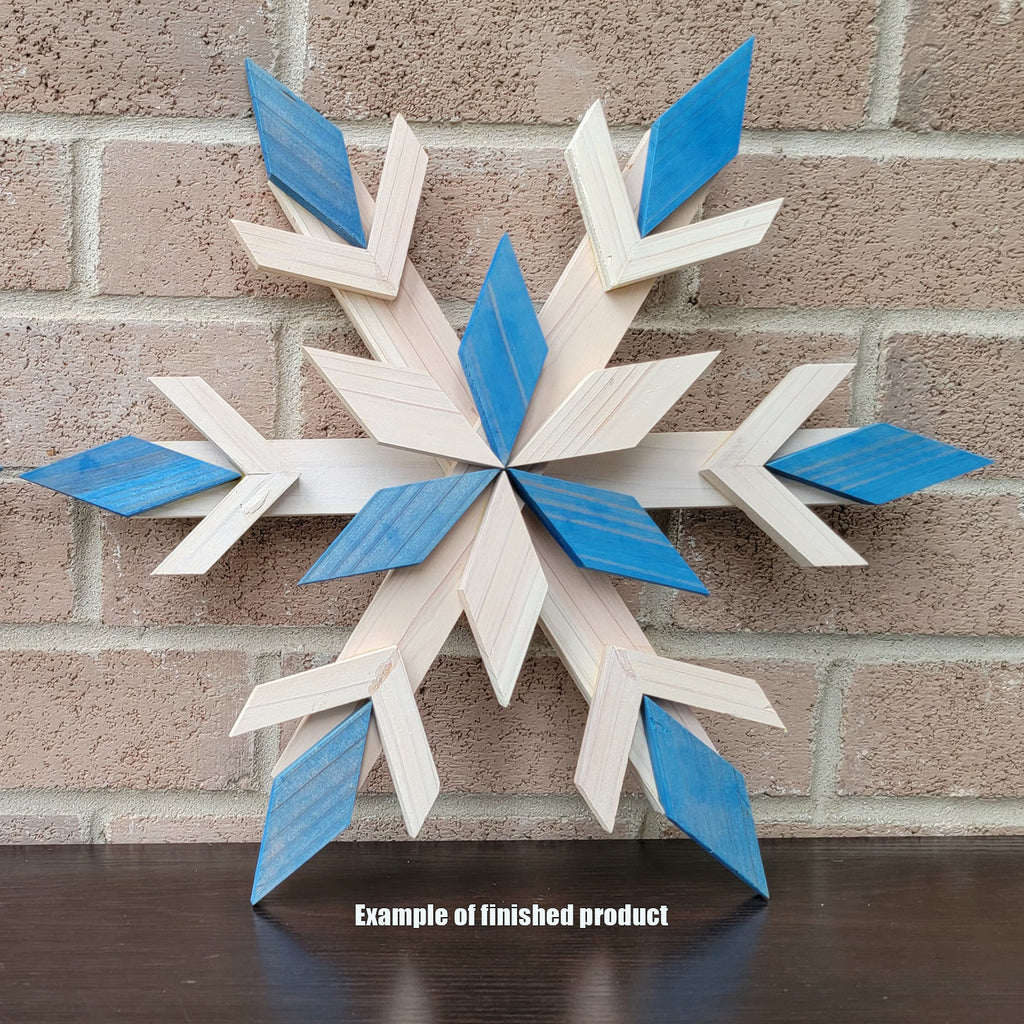 Cedar Snowflake DIY Kit - 14 inch