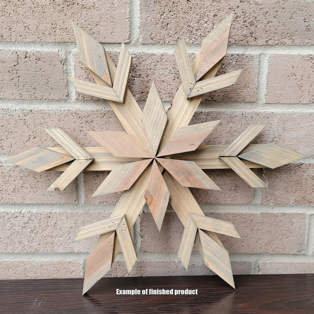 Cedar Snowflake DIY Kit - 14 inch