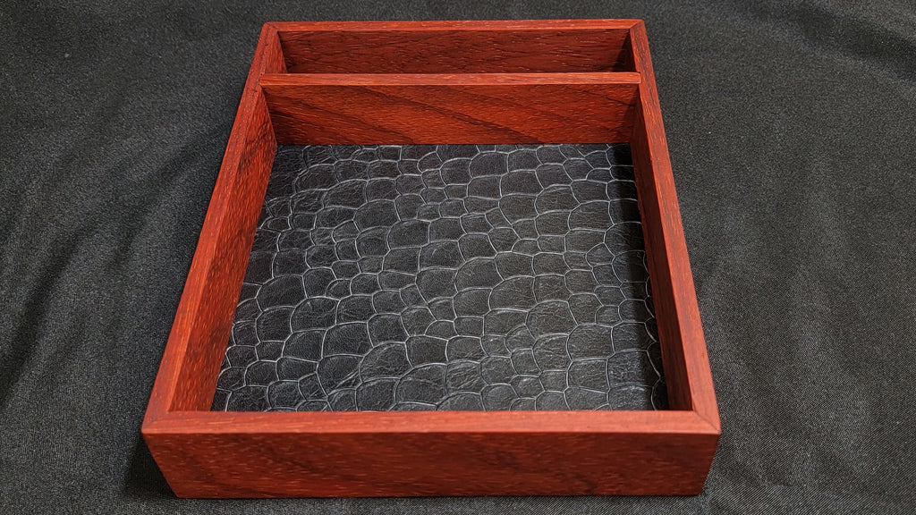 Dice Tray with Removeable Vault - Padauk