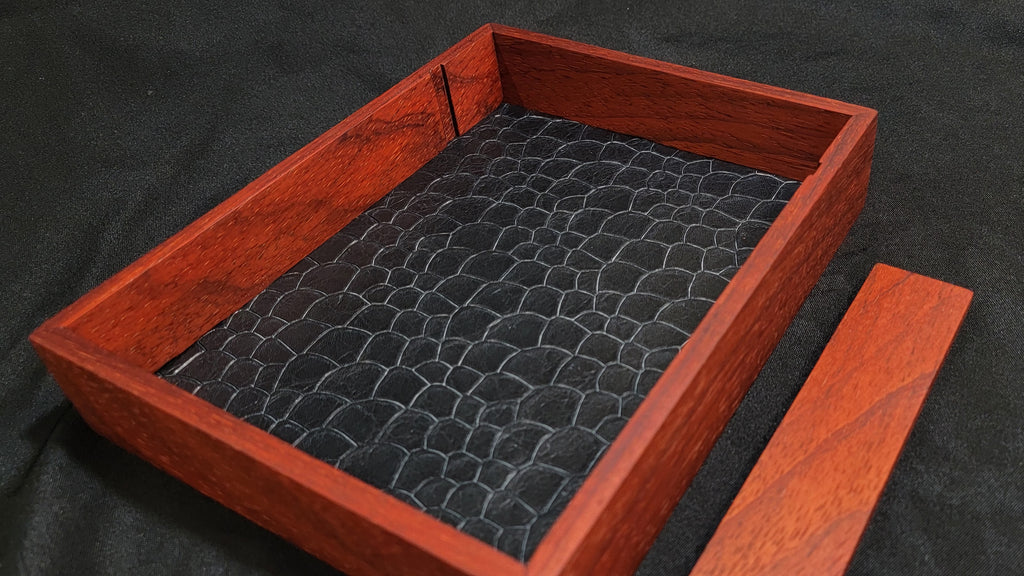 Dice Tray with Removeable Vault - Padauk