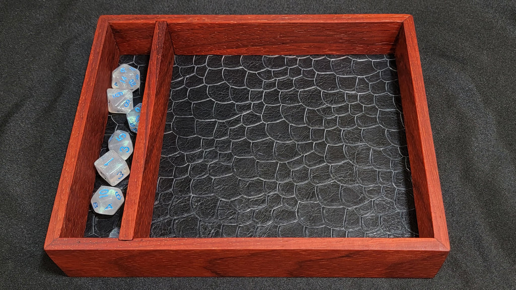 Dice Tray with Removeable Vault - Padauk