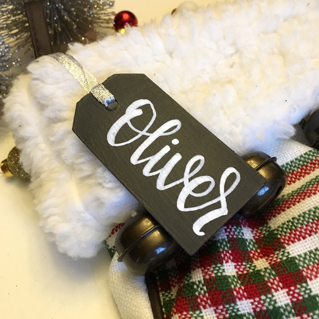 Personalized Christmas Stocking Name Tags