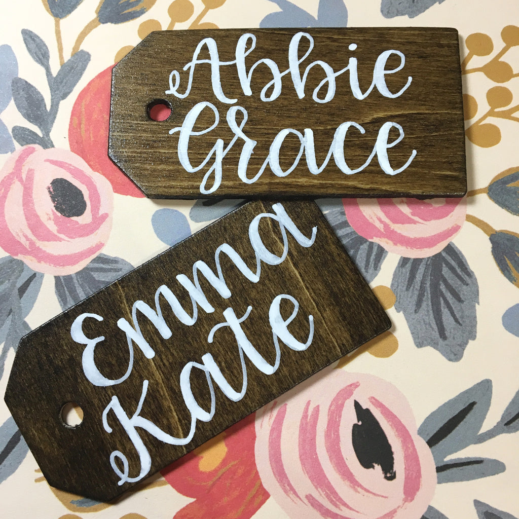 Personalized Christmas Stocking Name Tags