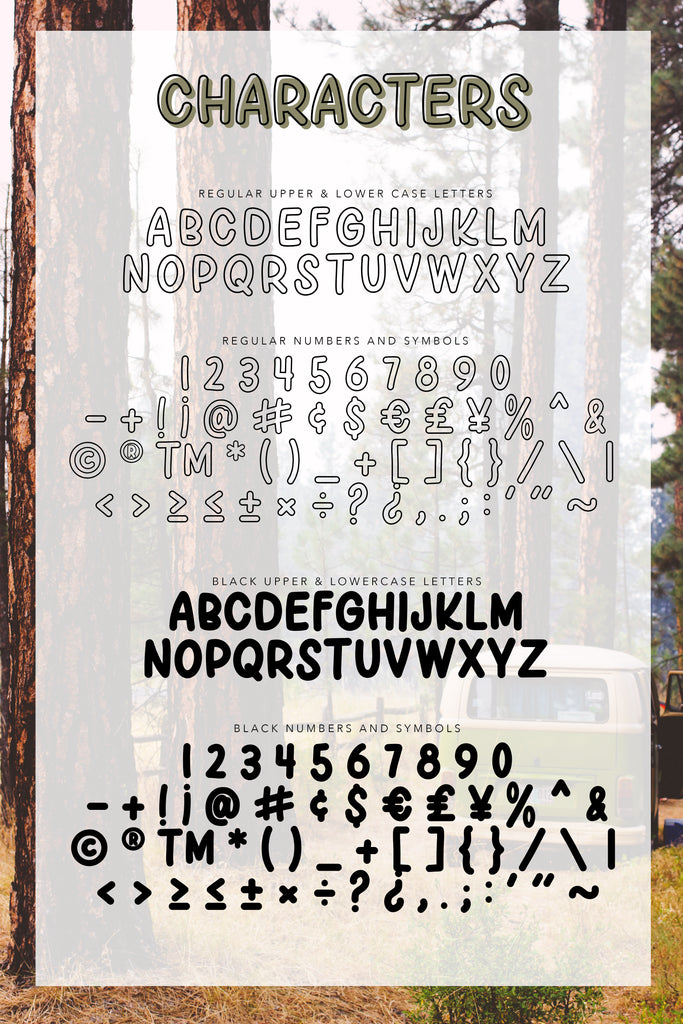 Happy Camper - A MillionAyres Font - Personal Use