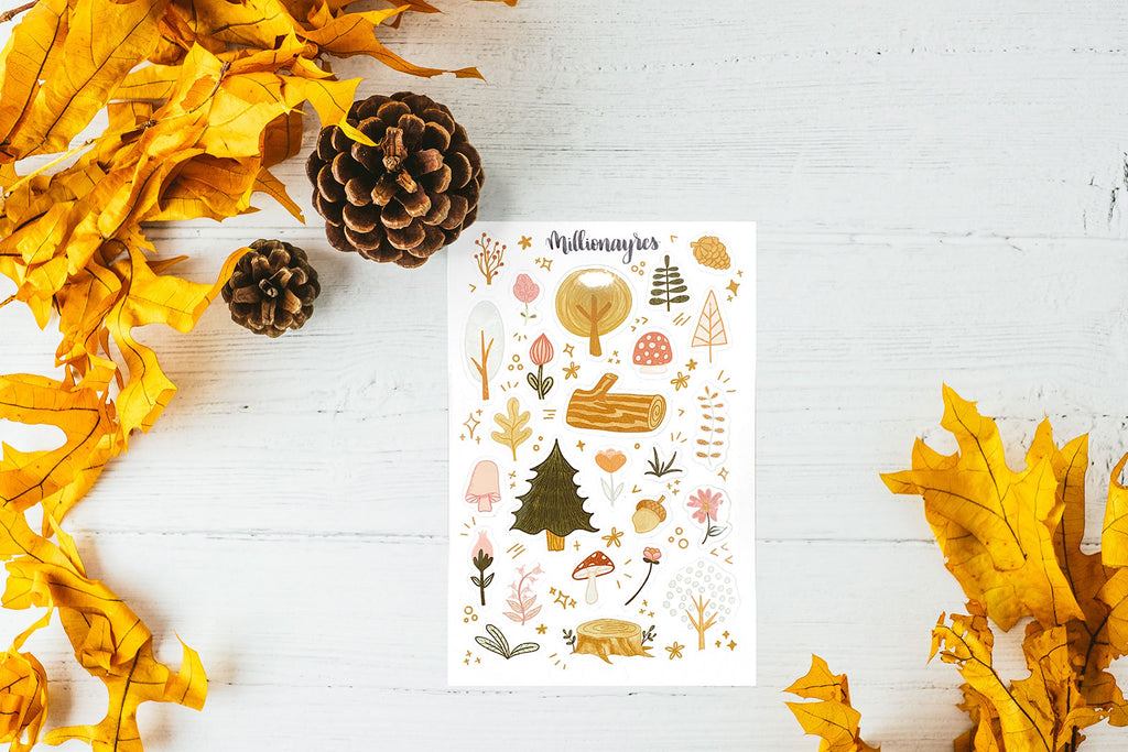 Woodland Flora Sticker Sheet