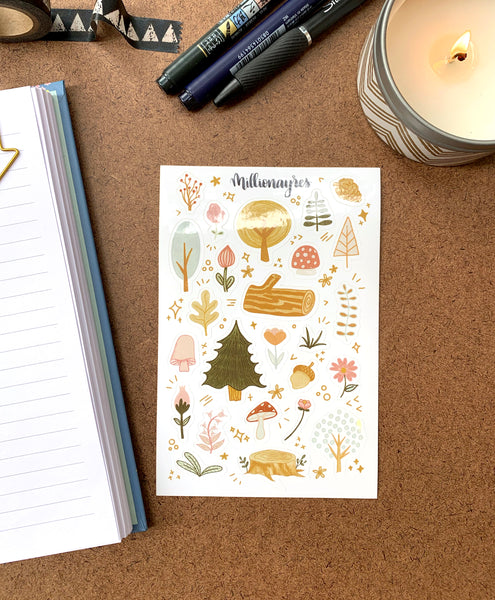 Woodland Flora Sticker Sheet