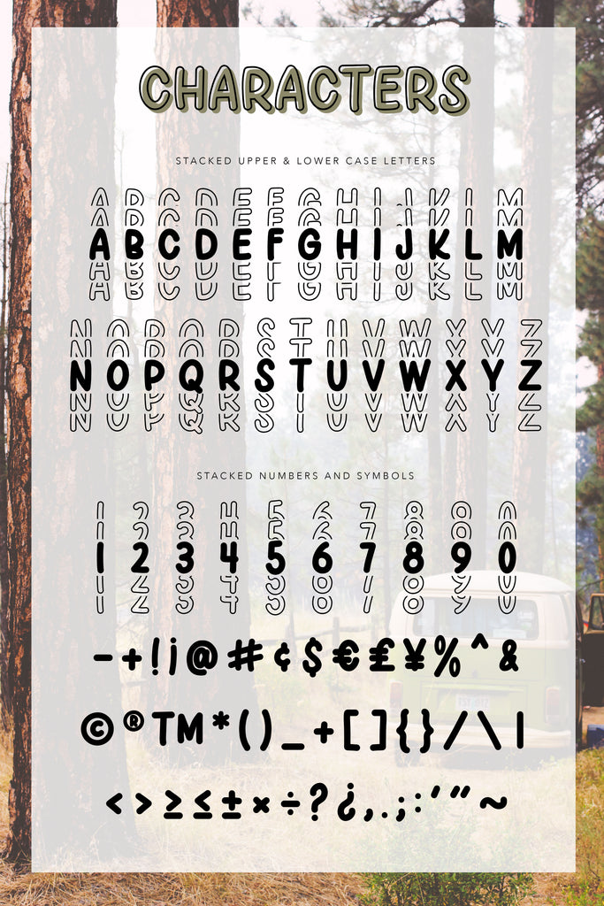 Happy Camper - A MillionAyres Font - Commerical Use