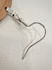 Genuine Leather and Walnut Earrings Silver S925 clamp style hooks