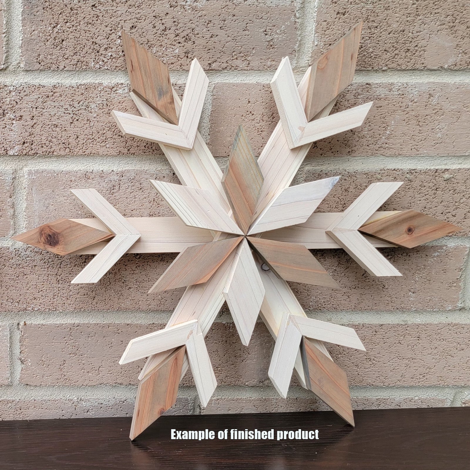 Cedar Snowflake DIY Kit - 14 inch – MillionAyres Handmade