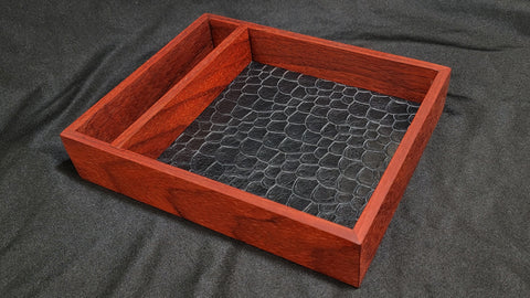 Dice Tray with Removeable Vault - Padauk