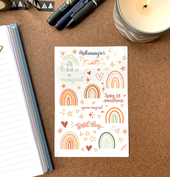 Rainbow Sticker Sheet