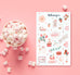 Valentine Tea Sticker Sheet