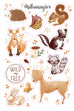 Woodland Fauna Sticker Sheet